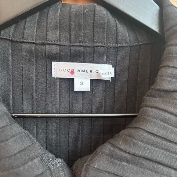 GOOD AMERICAN Wide Rib Button Down Midi Dress, Size 3 (L) - Picture 5 of 12